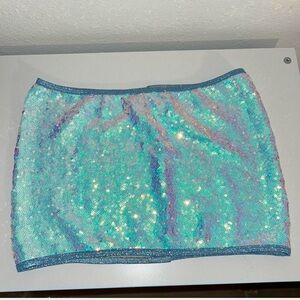 Sequin Mermaid Mini Skirt